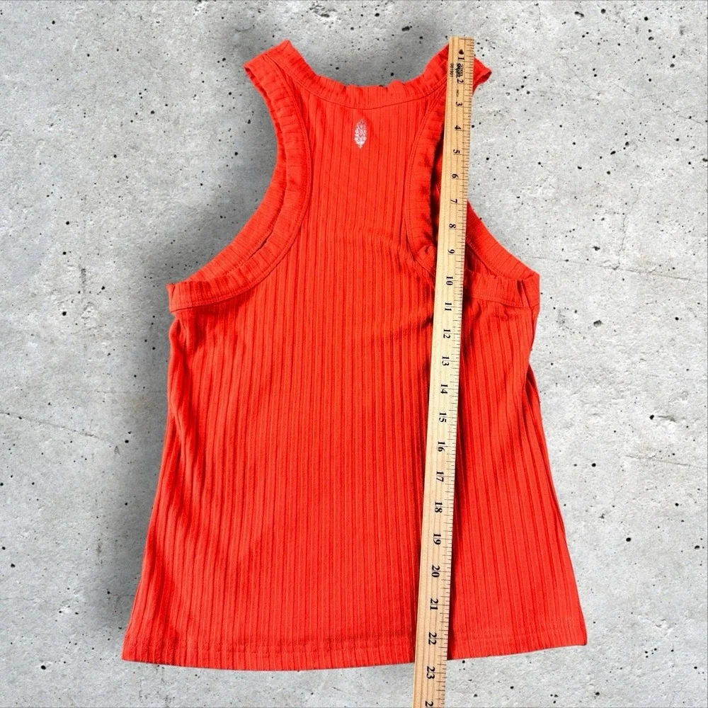 Free People FP Movement Blissed Out‎ Ribbed Tank Orange Size Small